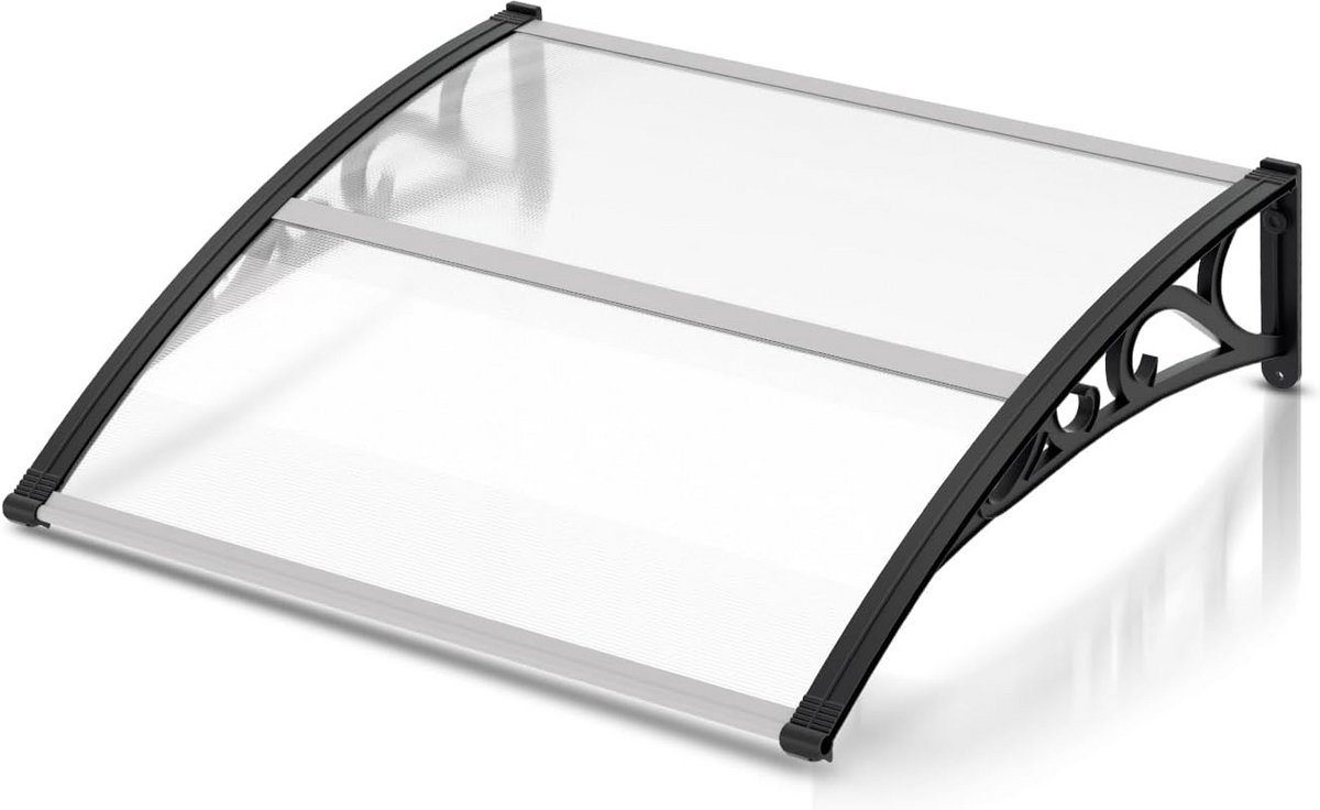 Doorluifel 120x100 cm - Transparante Polycarbonaat Overkapping voor Deur en Raam