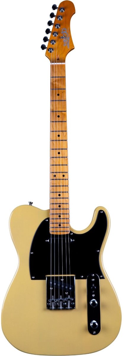 JET JT-350 BSC T-style Elektrische Gitaar SS Alnico Vaste Brug Maple Toets Butterscotch