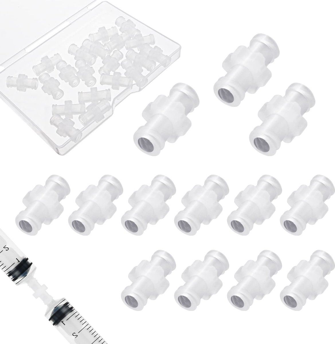 Spritzenadapter - 20 Stuks - Luer-Lock Verbinding voor Veilige Overdracht