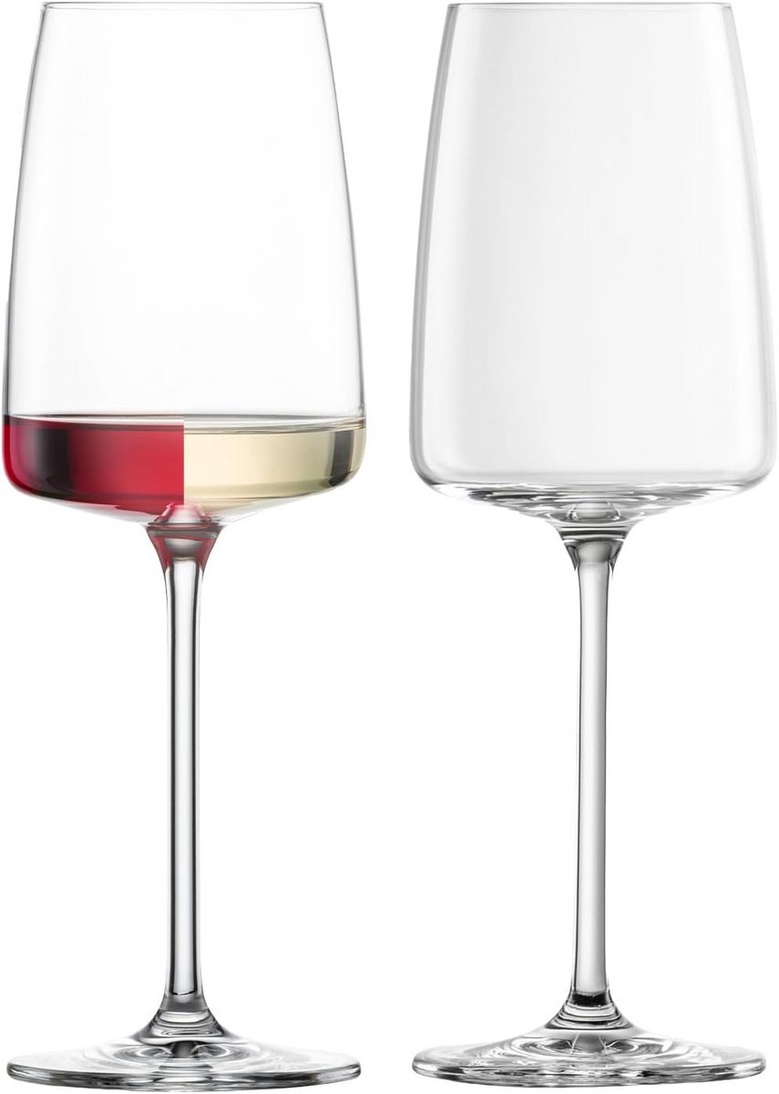 Set van 6 Kristallen Wijnglazen voor Witte Wijn, 340 ml