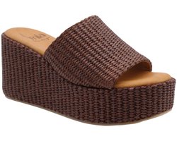 E Mia - Schoenen - Donkerbruin - Vrouwen - Maat 40 -