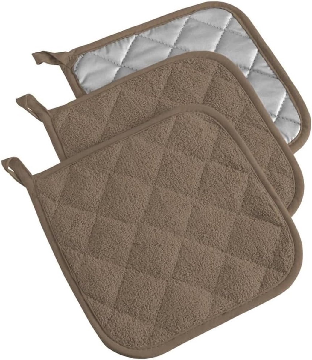 Ovenwanten Katoen Hittebestendig Wasbaar 3 Stuks 18x18 cm