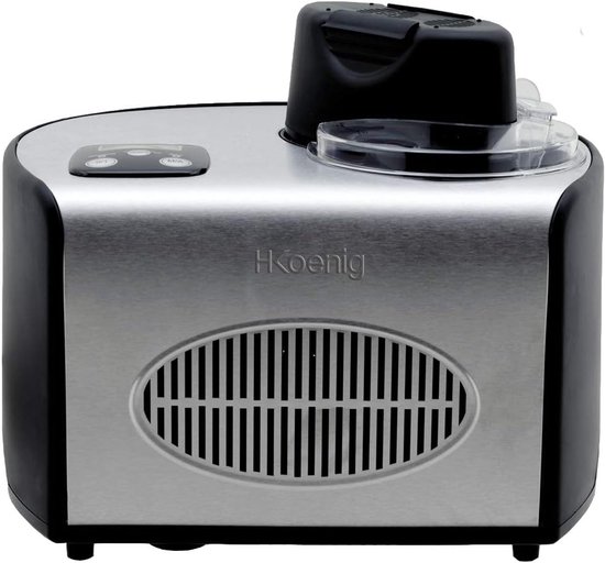 Elektrische IJsmachine met Koelfunctie voor Sorbet en Yoghurtijs (1.5L) van Merkloos — afbeelding 4