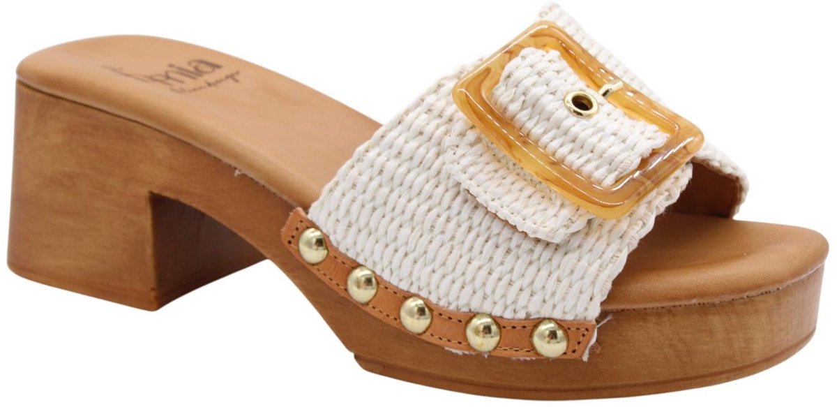 E Mia - Schoenen - Creme - Vrouwen - Maat 41 -