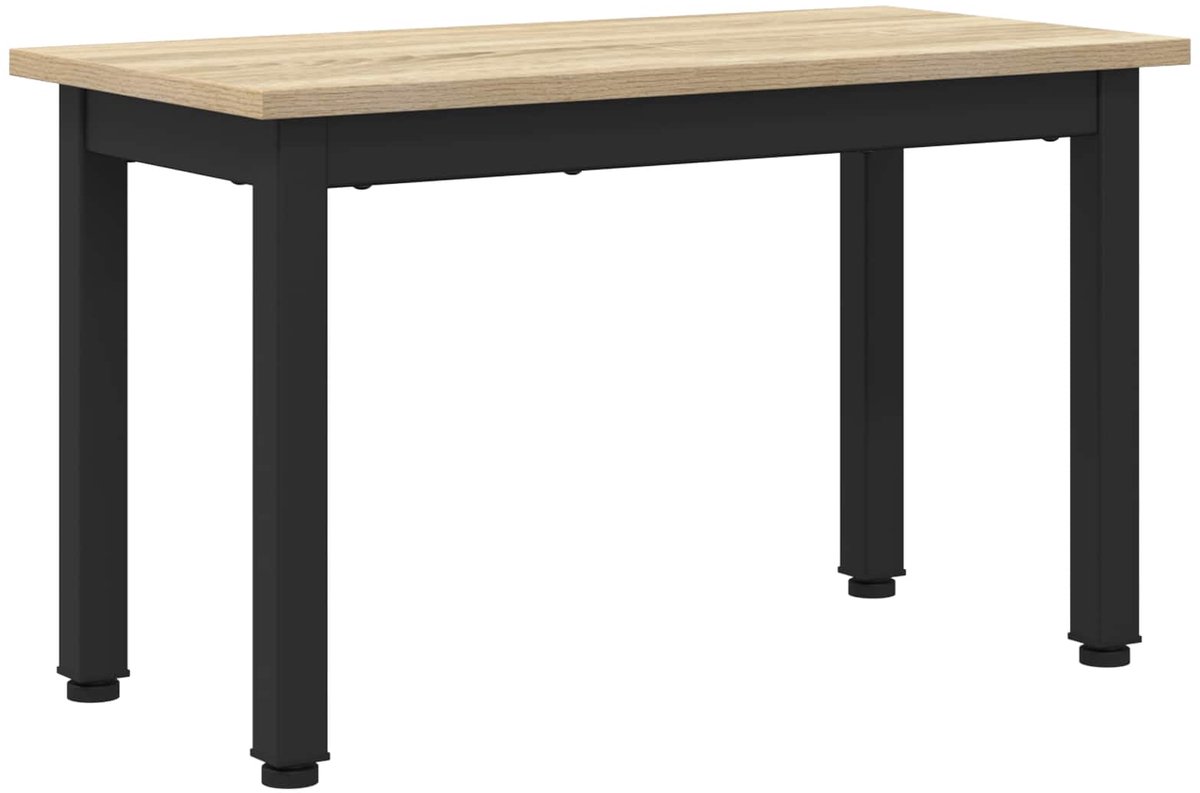 vidaXL Salontafel - Sonoma - Eiken - 60 - x - 30 - x - 36 - cm - Bewerkt - hout