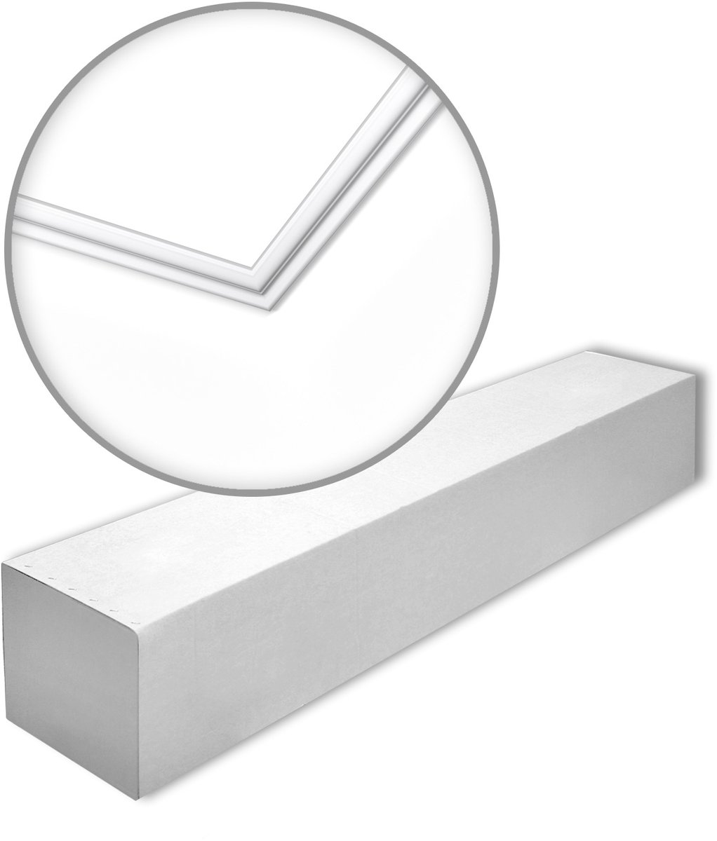 NMC N-box-10 NOMASTYL Noel Marquet 1 doos 10 stukken Kroonlijst modern design wit | 20 m