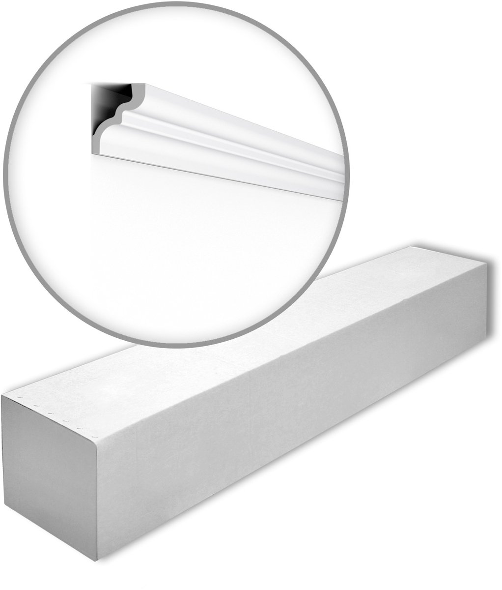 NMC C-box-10 NOMASTYL Noel Marquet 1 doos 10 stukken Kroonlijst modern design wit | 20 m