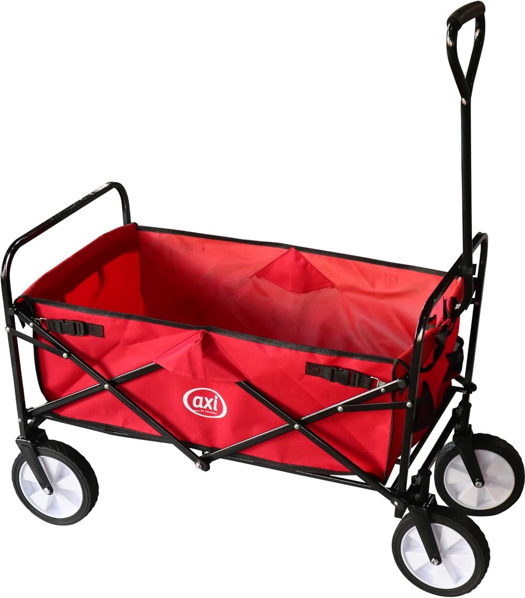 Opvouwbare Handkar Rood Met Metalen Frame