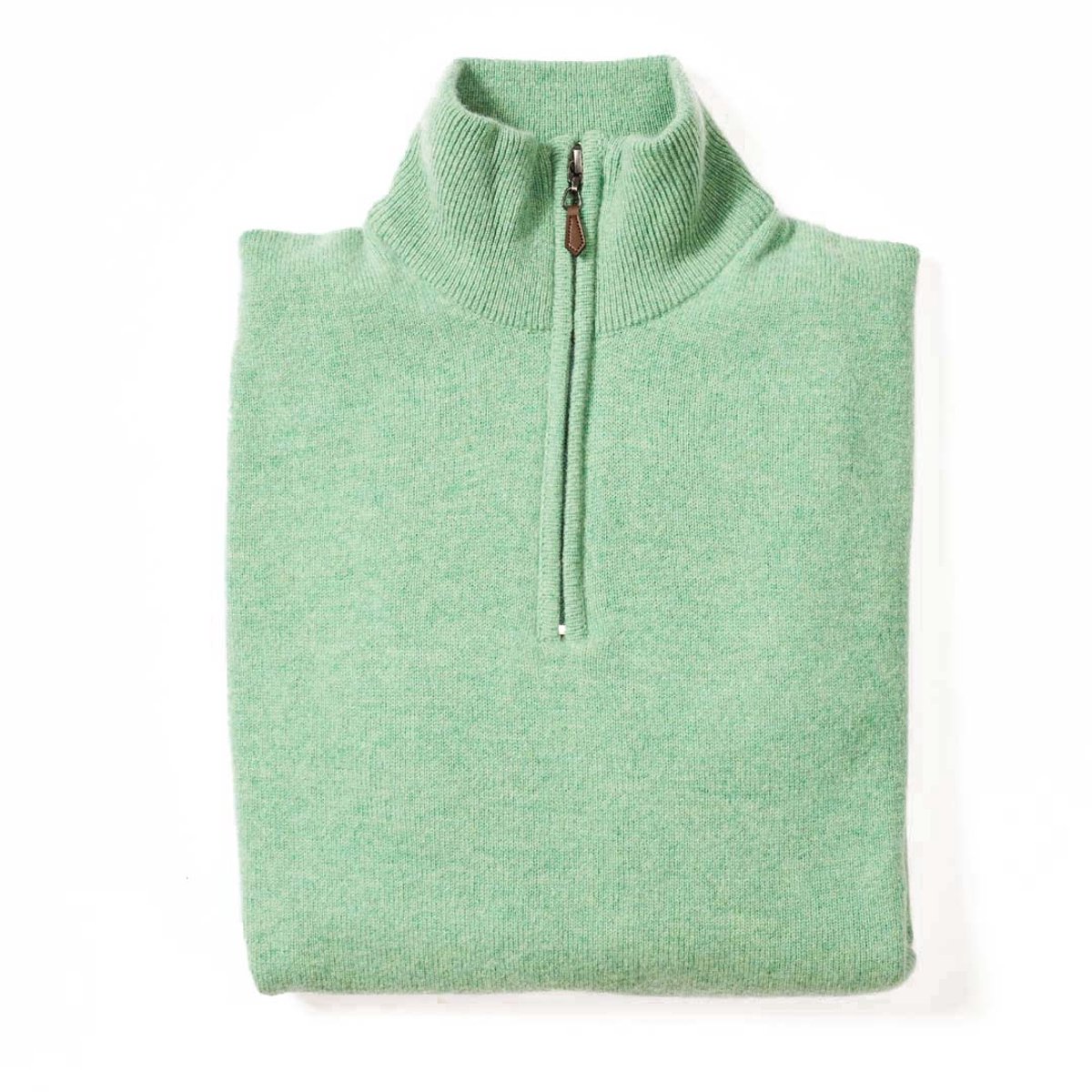 Osborne Knitwear Trui met rits heren - Lamswollen schipperstrui heren - sweater heren met rits - Springtime - XL