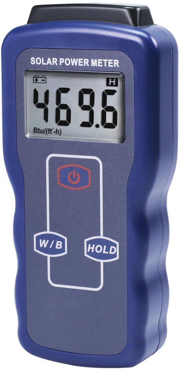 Digitale Zonnestraling Meter voor Energie en Meteorologie Metingen