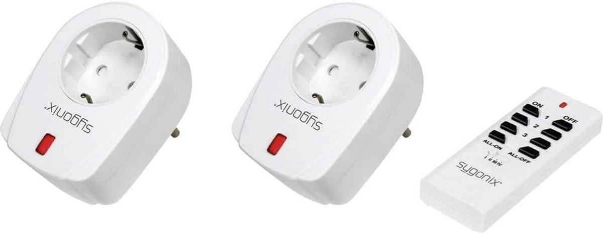 Set van 2 Draadloze Tussenstekkers met Schakelfunctie tot 2000W