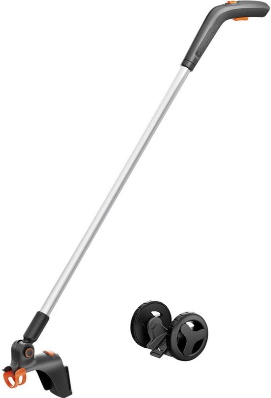 Grasschaar verlengsteel met wielen 8 cm verstelbaar handvat voor GARDENA P4A accu grasschaar