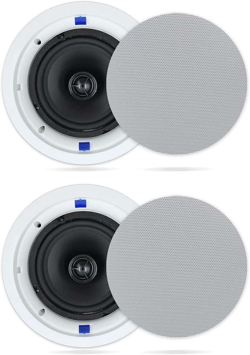6,5 inch Ronde Inbouw Luidsprekers voor Plafond en Wand - 320W 2-Weg