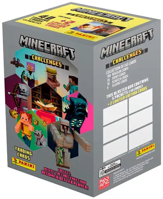 Minecraft Loser Card Minecraft Challenges Trading Cards Blaster Box - Panini | bol