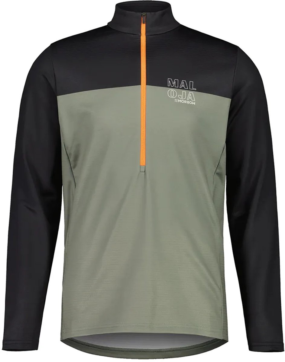 Maloja Predelum Fleece Met Halve Rits Groen M Man