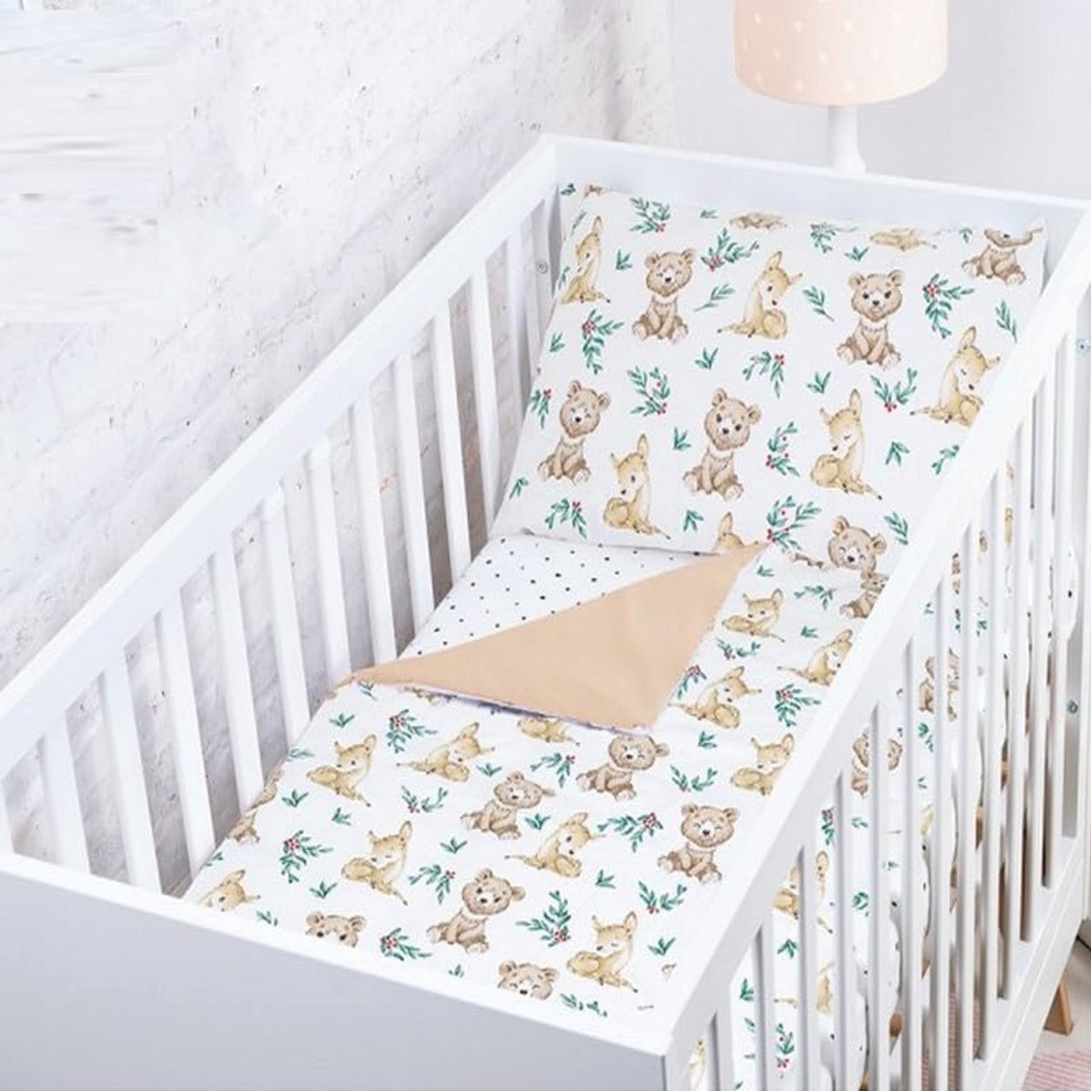 Babybedje Dekbedovertrek Set 120x90 cm met Kussensloop 40x60 cm - 100% Katoen Oeko-Tex Gecertificeerd