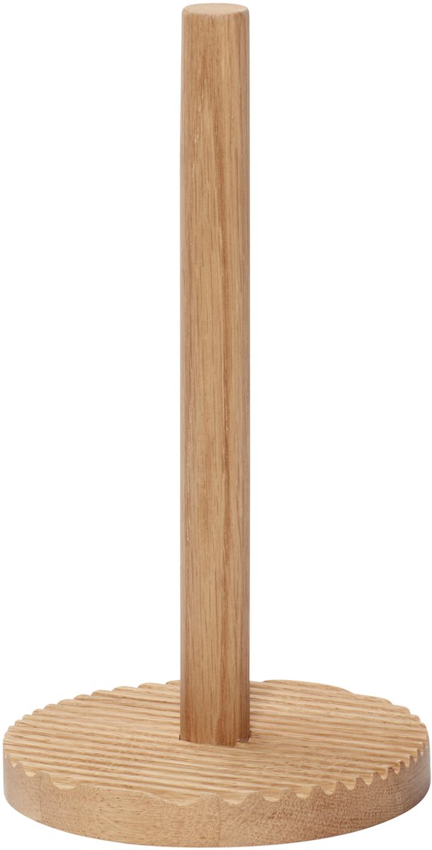 HÜBSCH INTERIOR - FSC® eiken keukenrolhouder hout - Ø15xh28cm