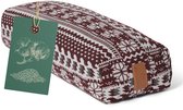 #DoYourYoga - Hoekig Yoga bolster - »Paravati« - Meditatiekussen met bio-organische Spelt vulling - L67 cm & diam.13 cm - Style (9)