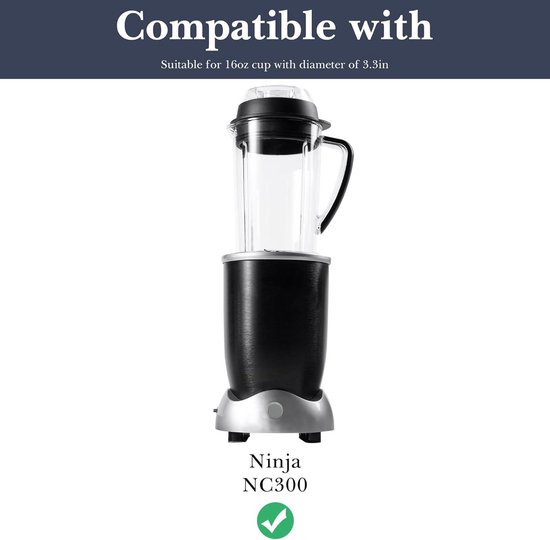 Allecto- Vervanging kruisbladige blender - Accessoires blenderonderdelen - Compatibel met - NutriBullet Model Rx 1700W N17-1001 - Zwart . — afbeelding 2