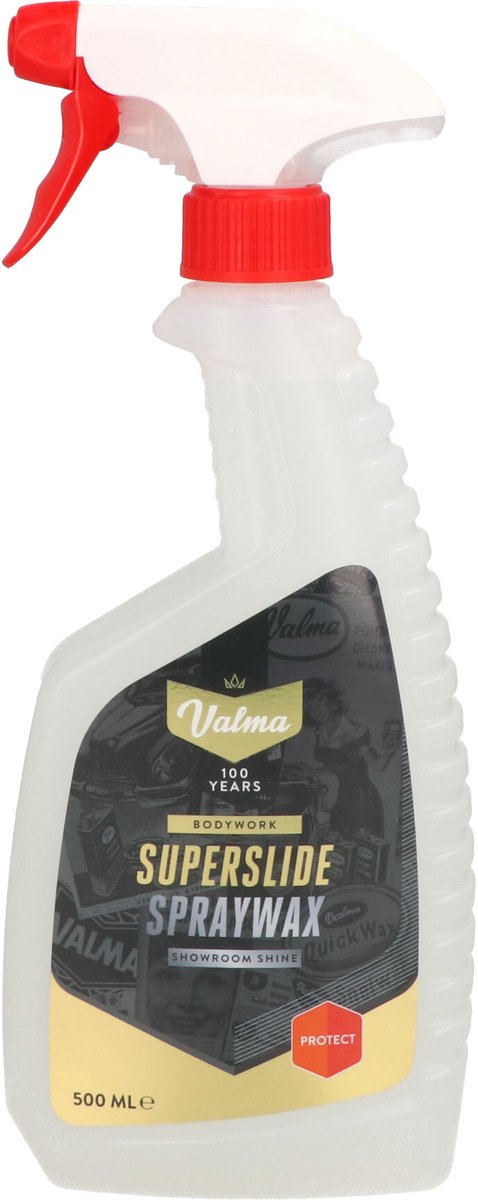 Valma Superslide Spraywax - Heldere wax - Verdiept de kleur - Extreme glans en bescherming - Waterafstotend - 500ml