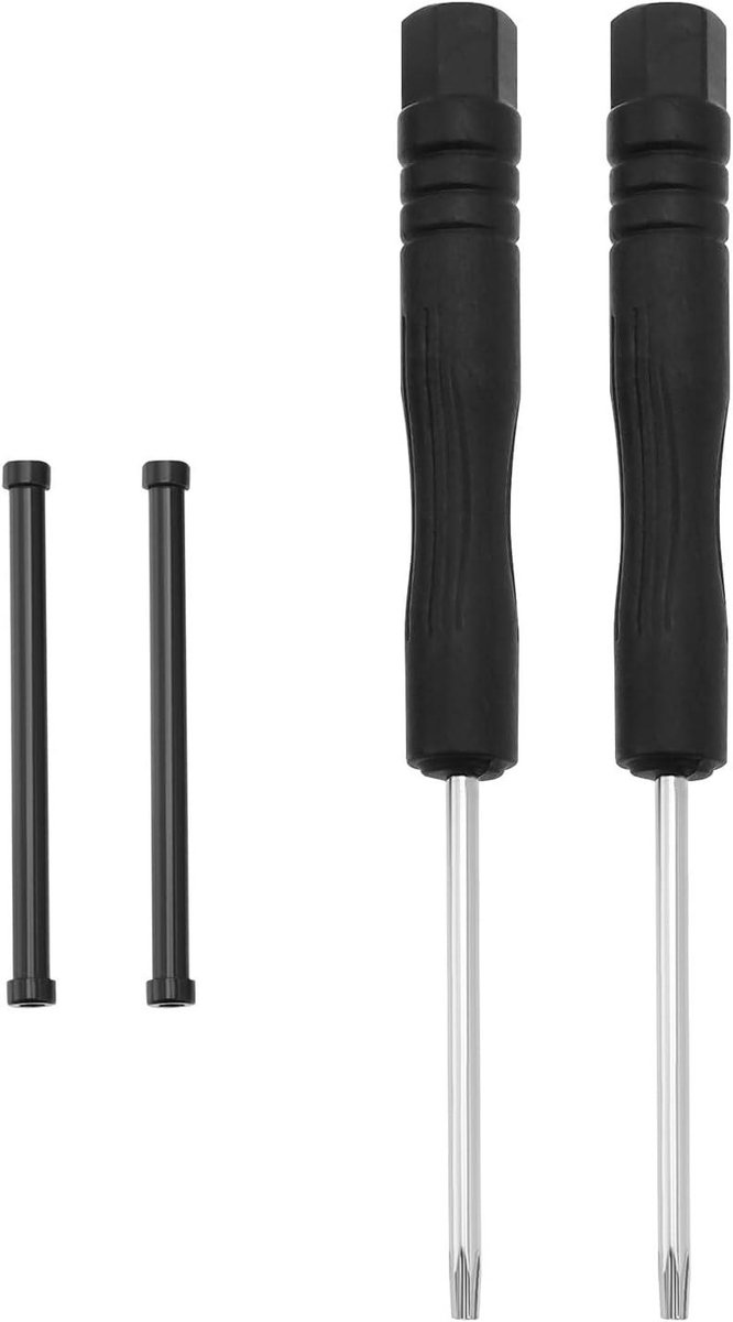 Allecto- Horlogeband Lug Link Pins Reparatieset - Metalen Schroefstaven - Compatibel met Garmin Fenix - Horlogeband Reparatie Toolset - Zwart en Metaal - Geschikt voor Diverse Modellen 1 Set met Schroevendraaiers