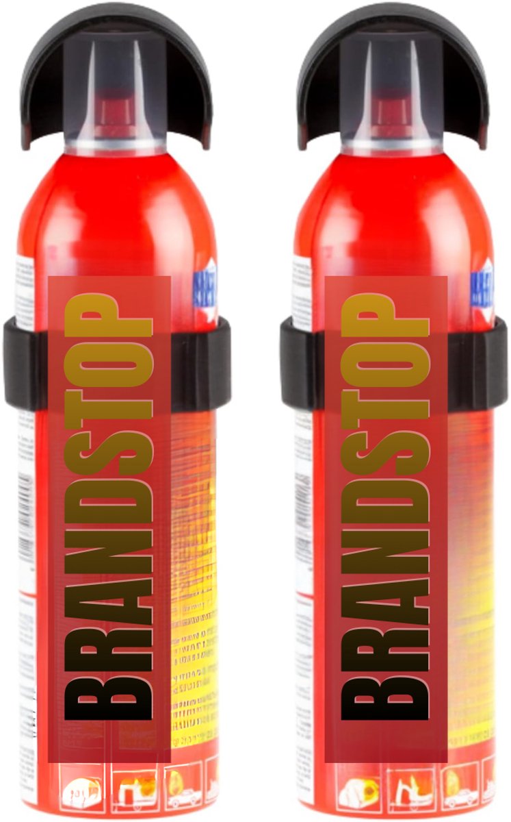 MMM® Brandblusser Auto - Brandblusser Schuim - Brandblusser - met Manometer en Houder Inbegrepen - 400 ML - 6.5 cm x 6.5 cm x 24 cm