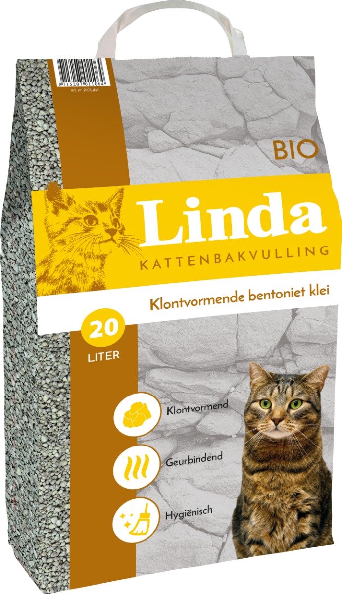 Linda Bio kattenbakvulling, 20 ltr