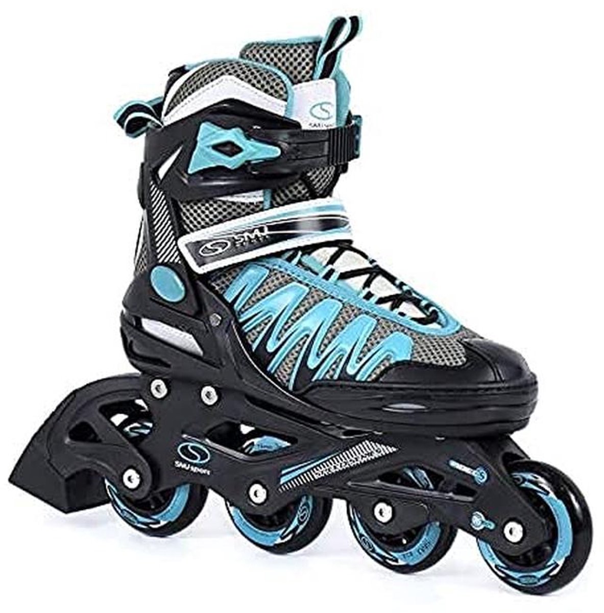 Inline skates dames voor fitness en recreatie - 82A ABEC5, turquoise