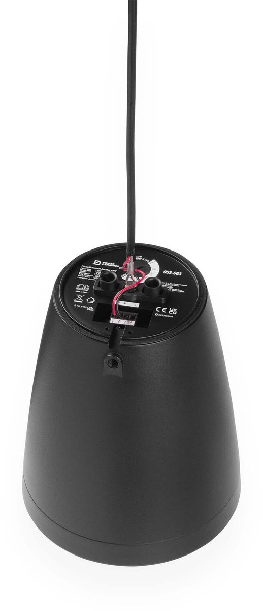 Power Dynamics Purity5B - Premium 2-weg hangluidspreker - Pendel speaker 100V - 5.25 Inch - Zwart — afbeelding 3