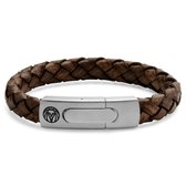 Effen Vintage Bruine Lederen Bolo Armband