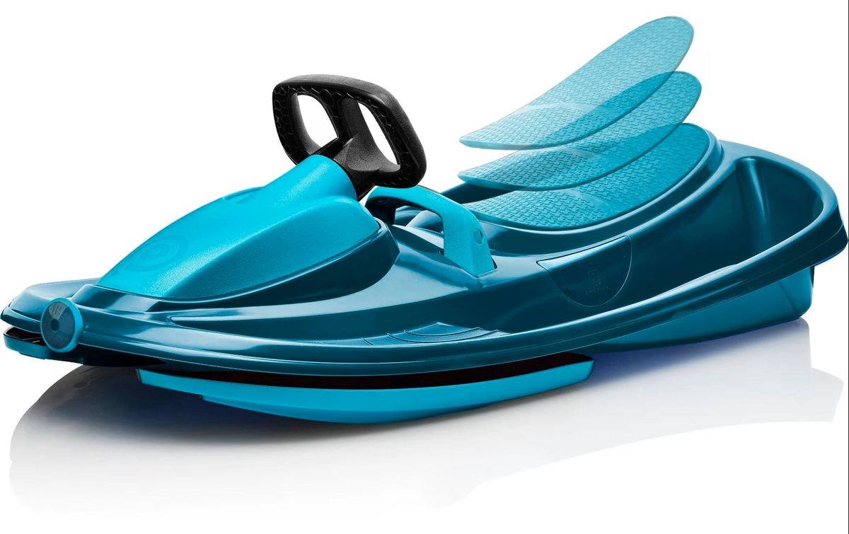 Vedes slee Lenkbob Nimbus sneeuwracer blauw innovatief design.