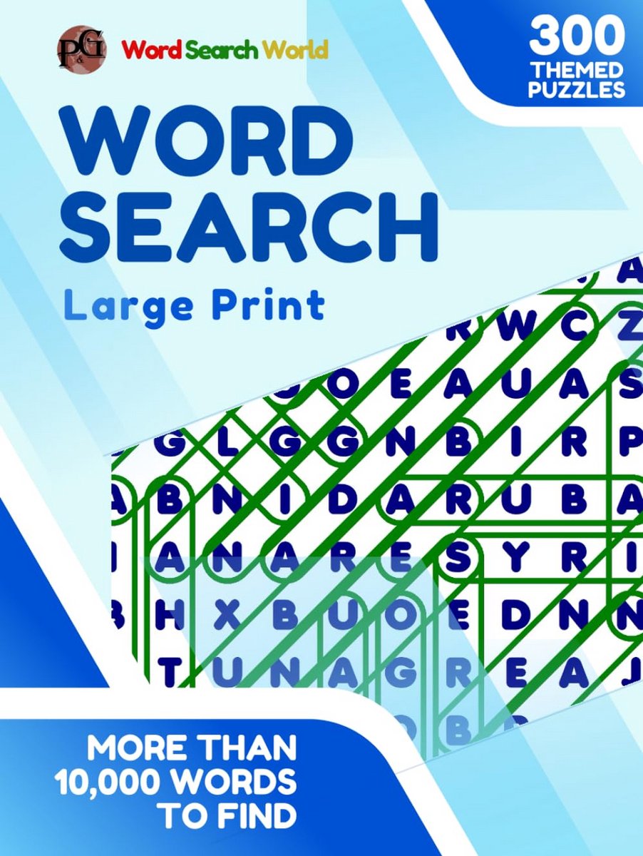 Grote Letter Woordzoekers 300 Thema Puzzels Meer dan 10000 Woorden