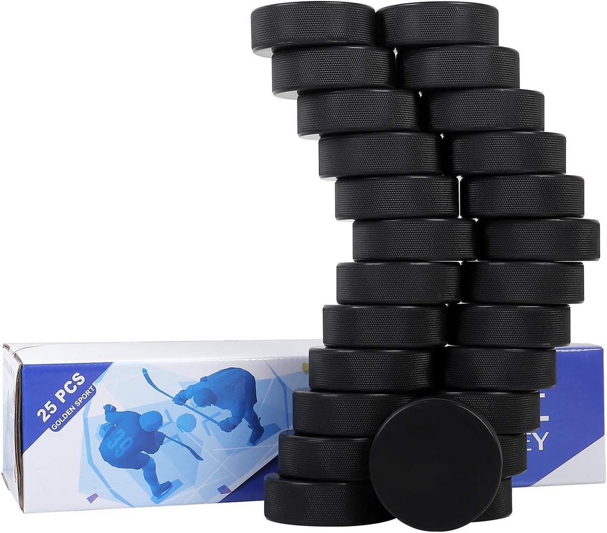 IJshockey Pucks - 25 Stuks voor Training en Wedstrijd - Officiéle Maat