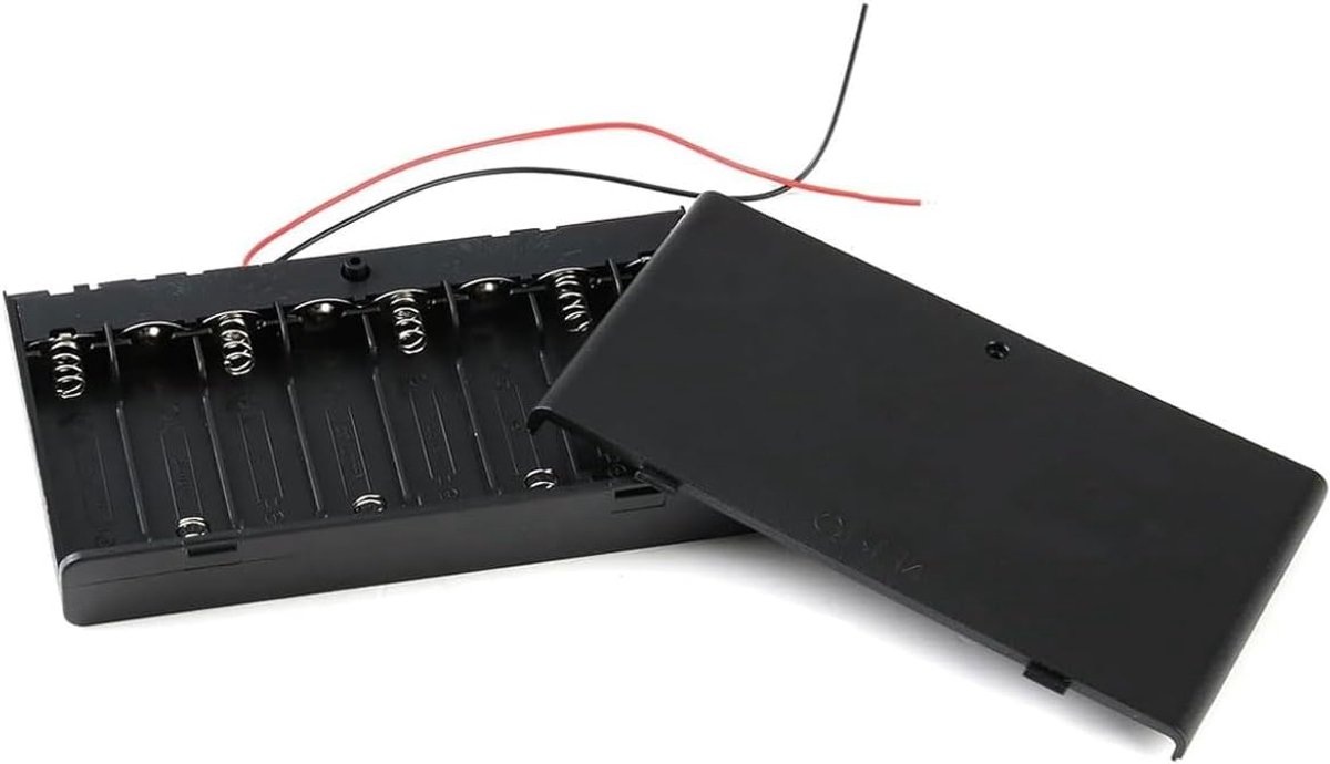 Batterijhouder 8x AA - Batterij Box - Doe Het Zelf - Met Aan/Uit Schakelaar