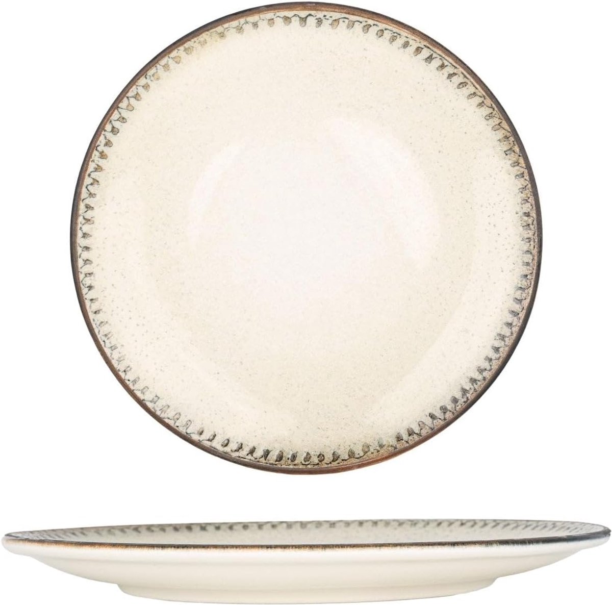 Dessertborden - Porseleinen Borden - Elegante Presentatie - Horeca Kwaliteit - 23 cm Set 6