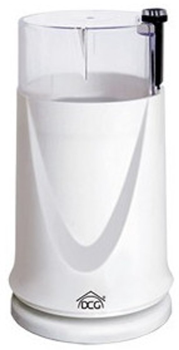DCG Eltronic KSW2605 koffiemolen 150 W Roestvrijstaal, Wit