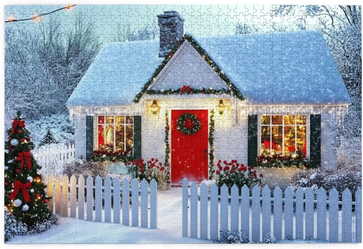 Puzzel 2000 stukjes - Volwassenen Kerst - Geduldspel - Hout materiaal - 100x70cm