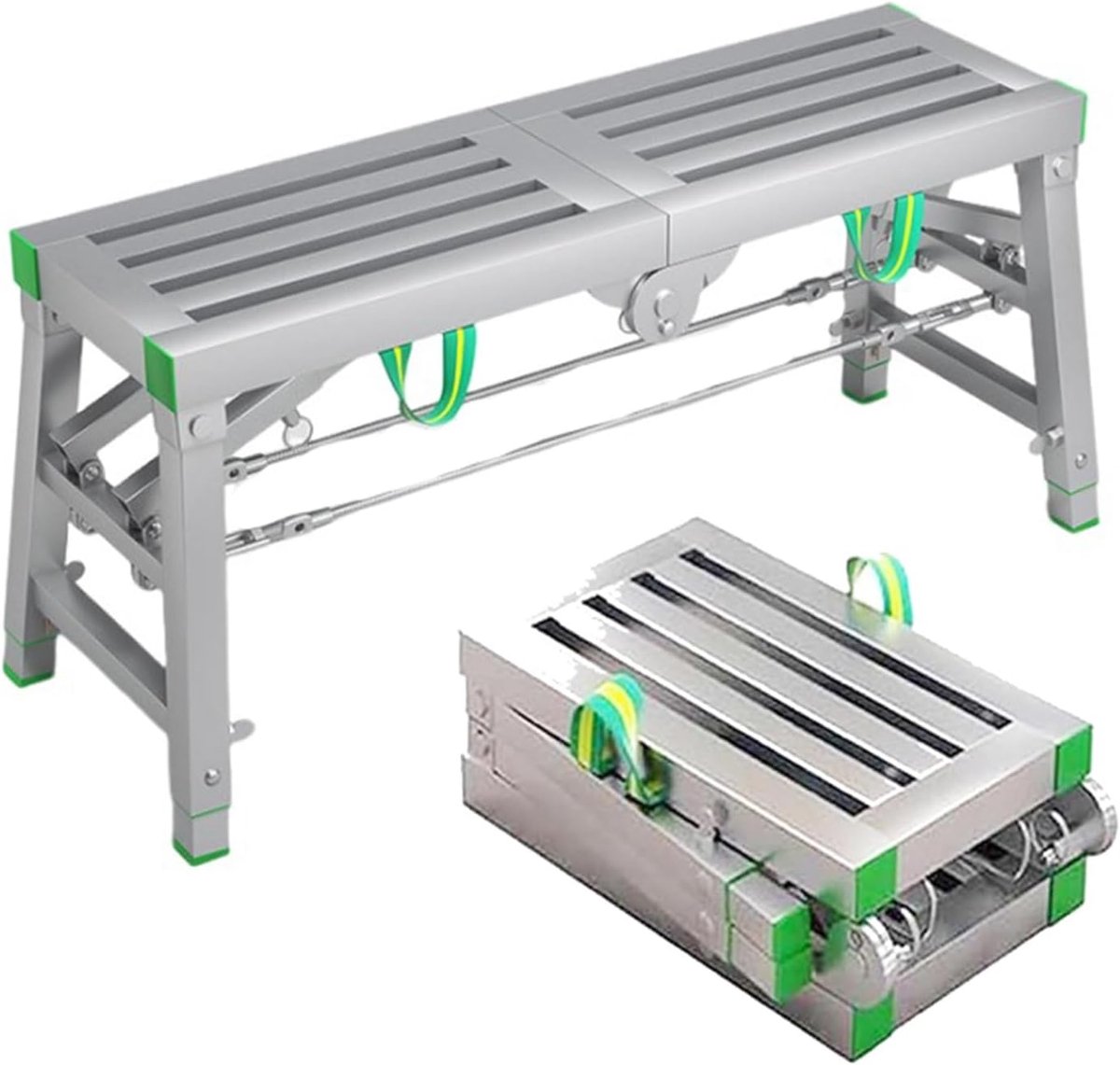 Vouwsteiger - Werkplatform - Verhoogd Werk - Compact Opvouwbaar - Verstelbaar 70-120cm
