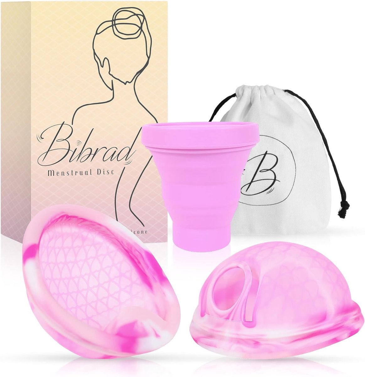Menstruatieschijf Set - Intieme Hygiëne - Comfortabel Gebruik - Met Verwijdergreep - Maat L