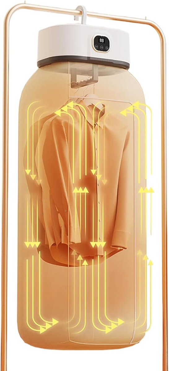 Draagbare Kledingdroger Compacte Droger Snel Kleding Drogen UV Reinigingssysteem 25x18x10.5 cm