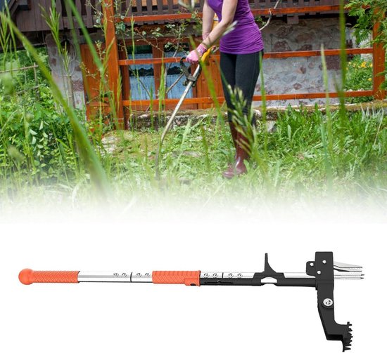 Onkruidtrekker Lange Steel - Wiedergereedschap Gazon - Onkruid Verwijderen - Staande Bediening - 100 cm - Zilverkleurig — afbeelding 5