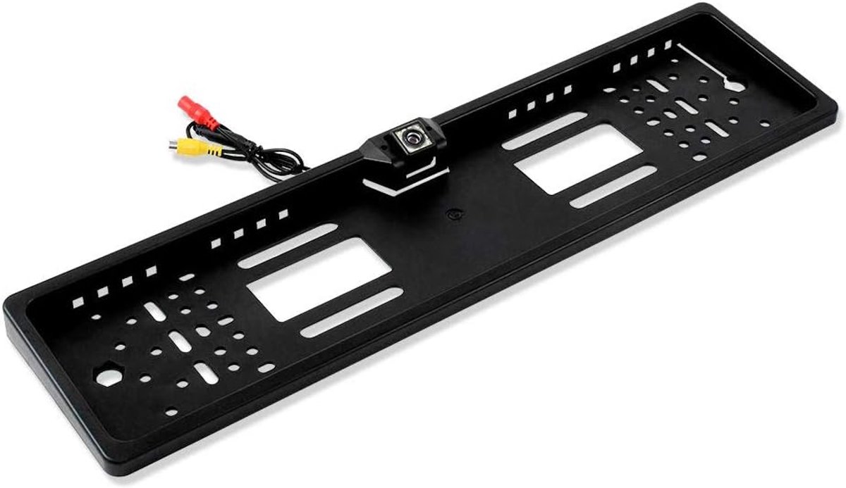 Kentekenplaathouder Camera - Achteruitrijcamera Systeem - Veilig Parkeren - 12 Nachtzicht LED - 55 x 15 x 2 cm - Zwart
