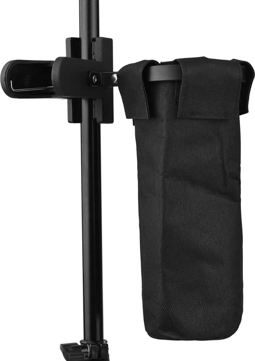 Drumstok Houder - Accessoire Percussie - Muziek Optredens - Sterke Klem - 33 x 16 x 9 cm - Zwart