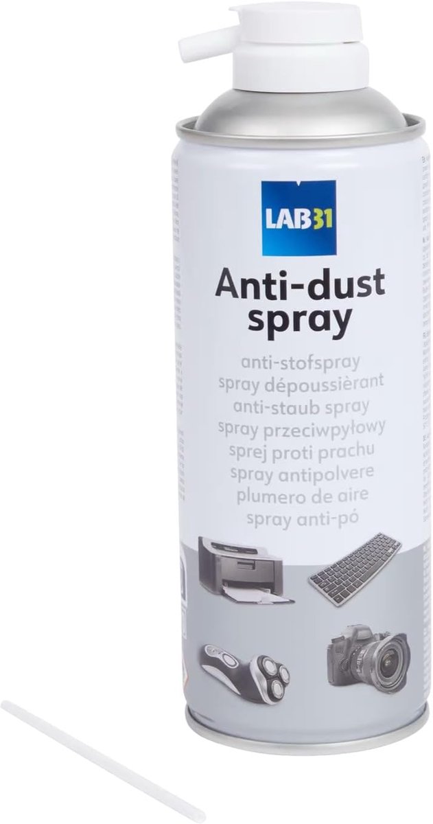 Perslucht Spray - Stofverwijderaar - Elektronica Reinigen - Residuvrij - 400 ml
