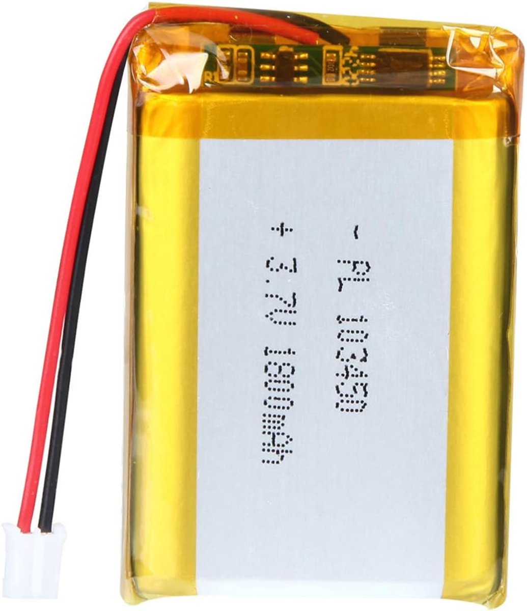 Lithium Polymeer Batterij - Oplaadbare Accu - Elektronica Voeden - 2000 mAh Capaciteit - 103450 Formaat