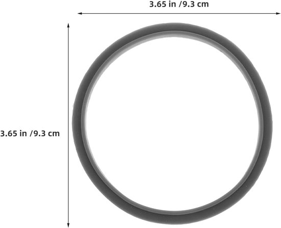 Blender Pakkingen - Rubberen Ringen - Lekkage Voorkomen - Nauwkeurige Pasvorm - 9.3 cm Diameter - Grijs van Blender — afbeelding 5
