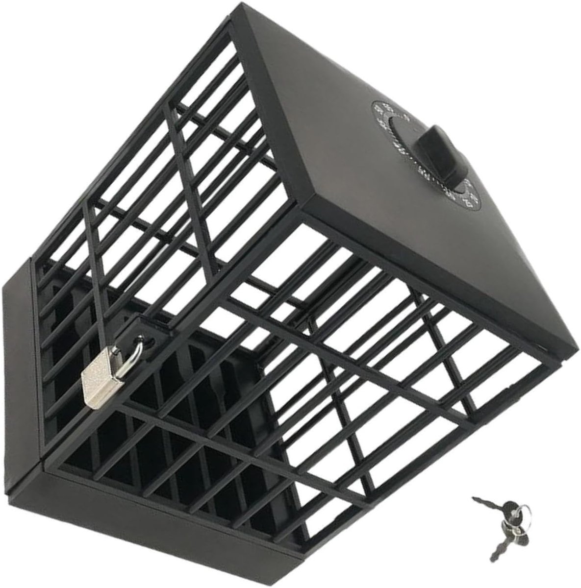 Telefoon Kluis - Opbergbox Smartphone - Gezond Gebruik - Met Oplaadpoort - 19 x 16.5 cm - Wit