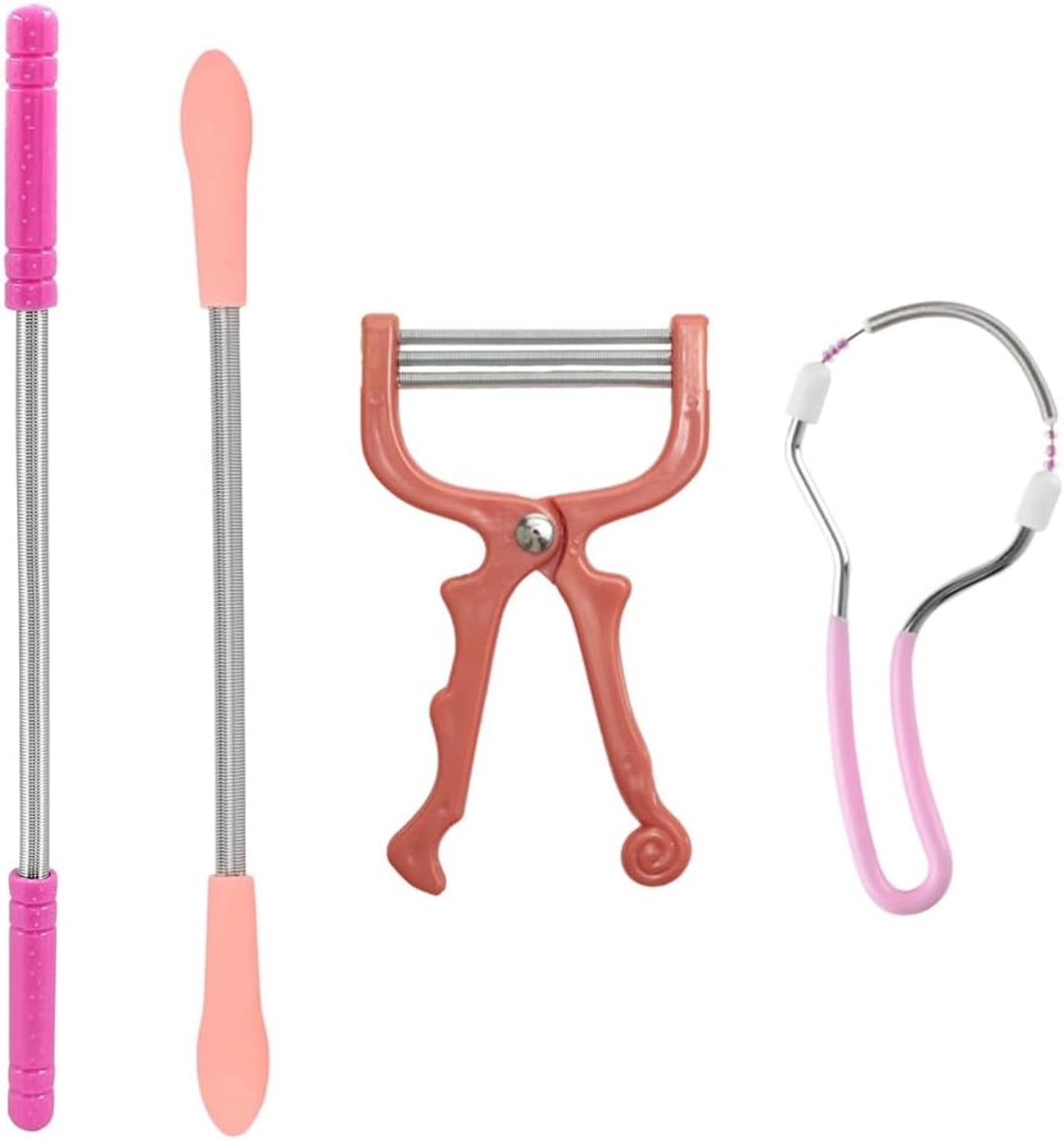 Gezichtsepilator Set - Gezichts ontharing - Zachte ontharing - Handmatig en veilig - 4 stuks - Willekeurige kleuren