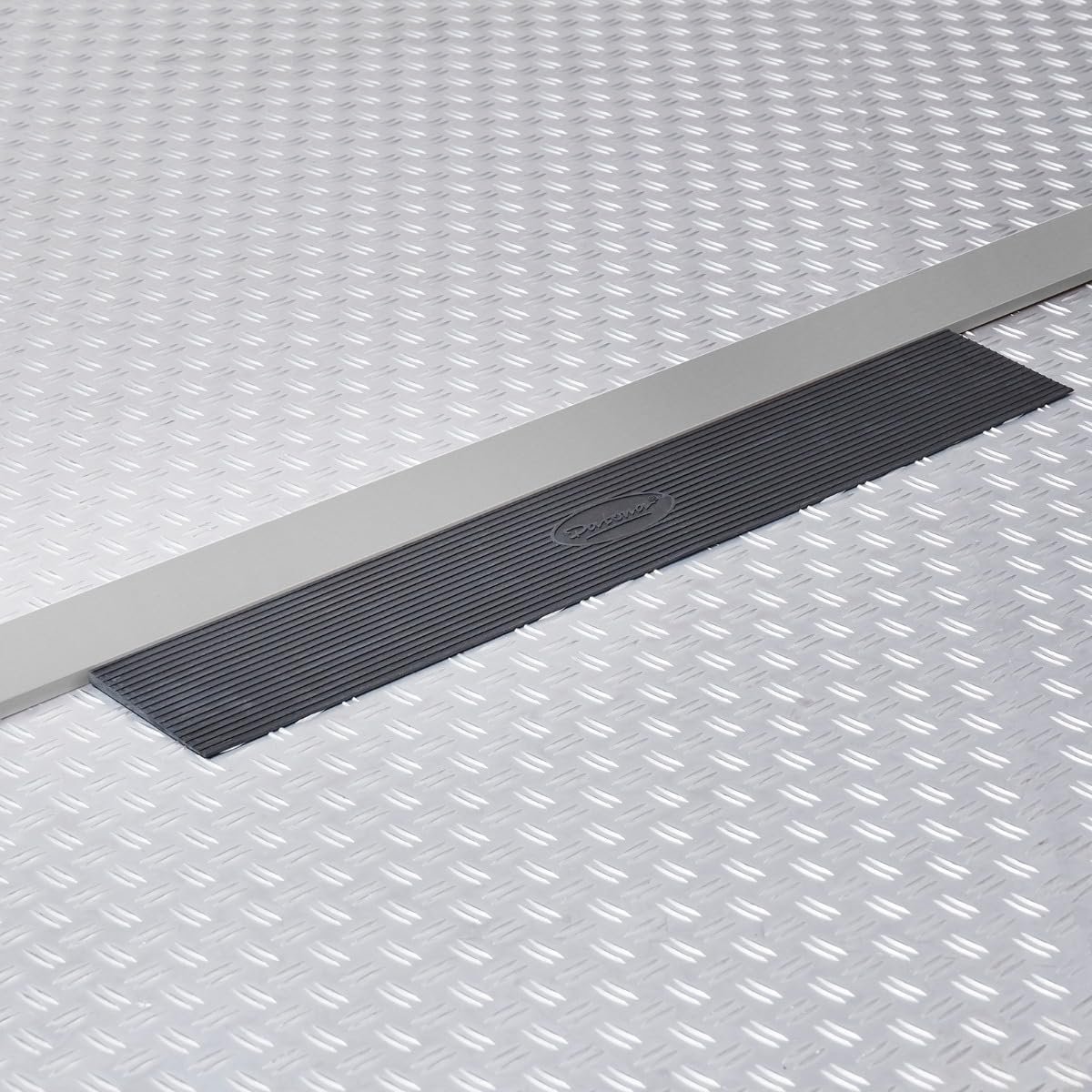 Rubberen Drempelhulp - Obstakel Overbruggen - Toegankelijkheid Verbeteren - Antislip Rubber - 90x15x1.5 cm - Zwart