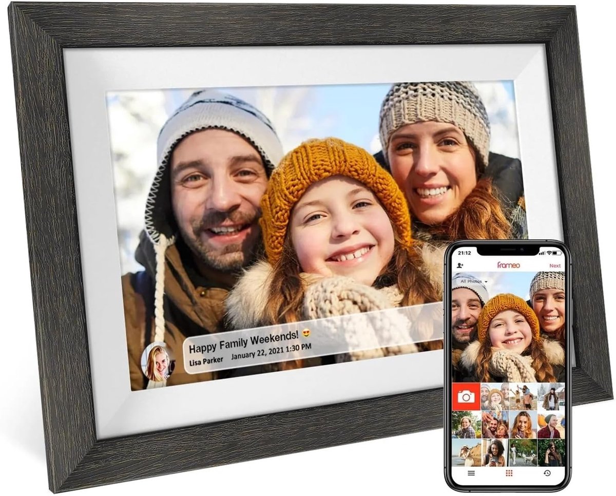 Digitale Fotolijst - Smart Display - Foto's Delen - 32GB Opslag WiFi - 10.1 Inch IPS